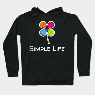 Simple Life - Rainbow Flower Hoodie